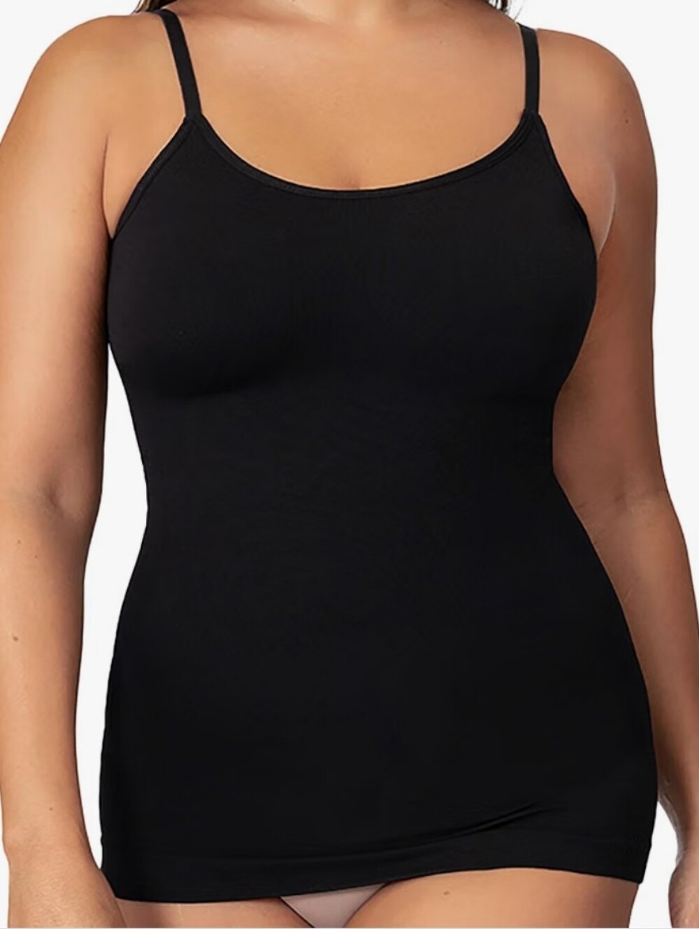 Shapermint Essentials All Day Scoop Neck Cami - Black - Picture 3 of 4